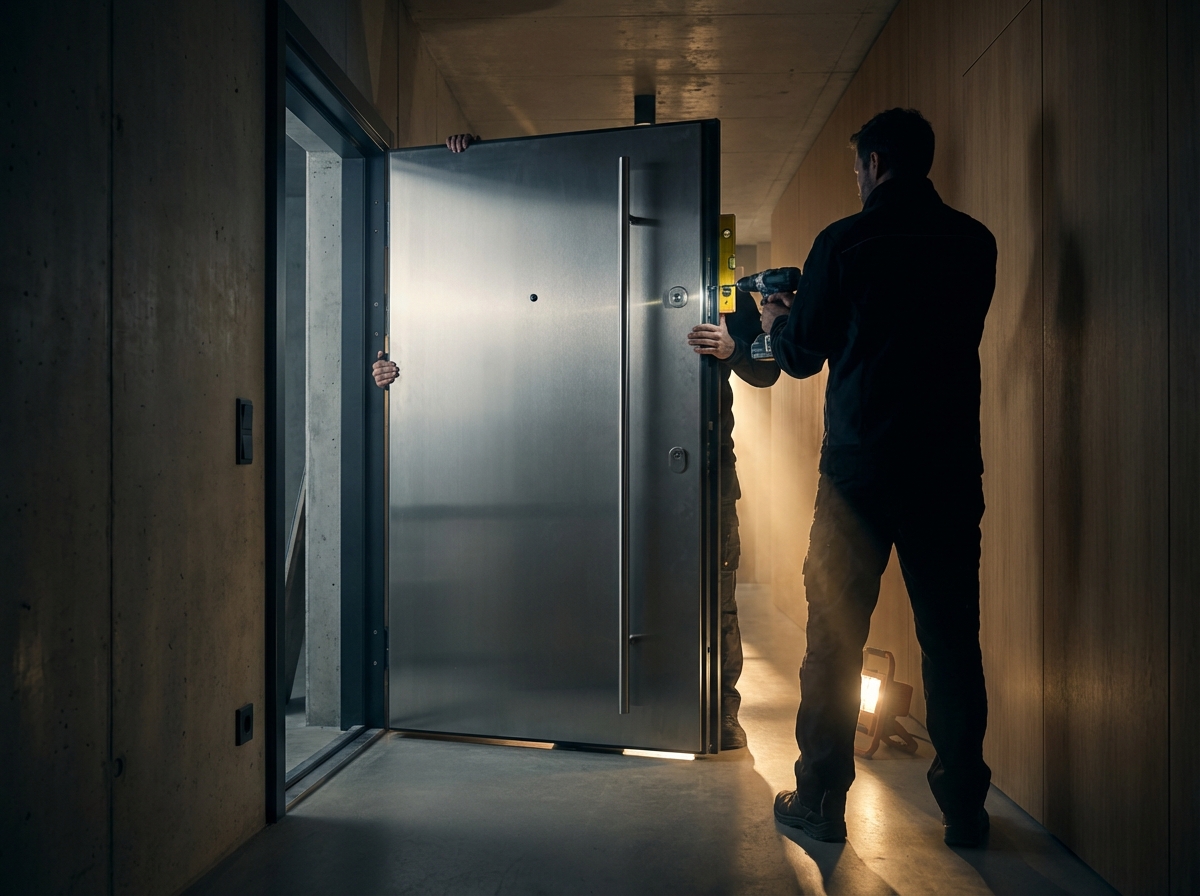 Installation de porte blindée — serrurier à Bruxelles