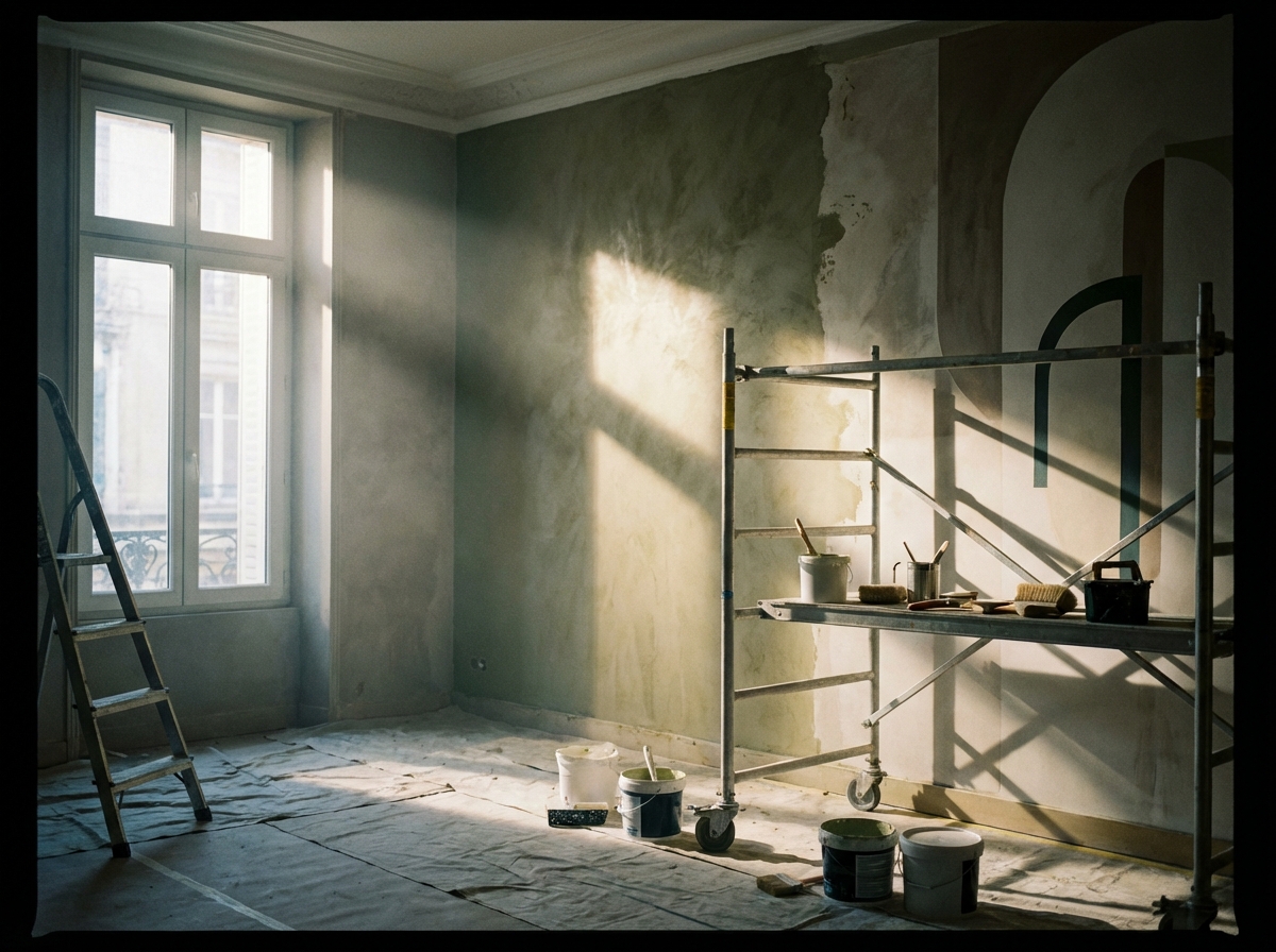 Revêtements muraux et tapissage — Peintre décorateur à Lasne
