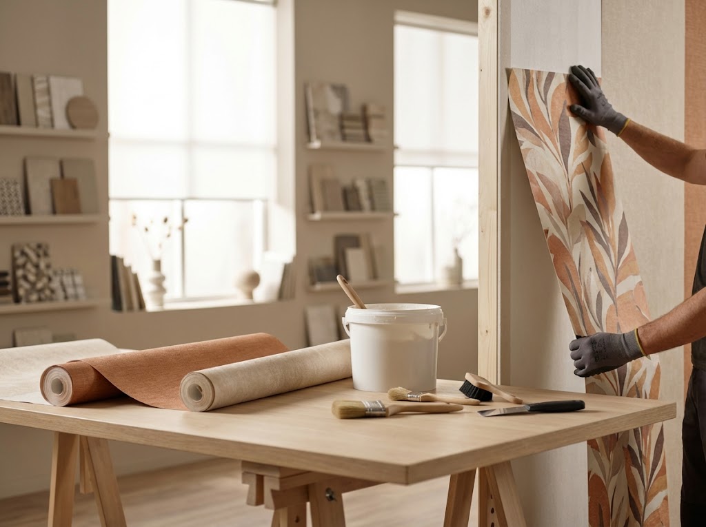 pose de papier peint — Peinture Décoration à Nothomb