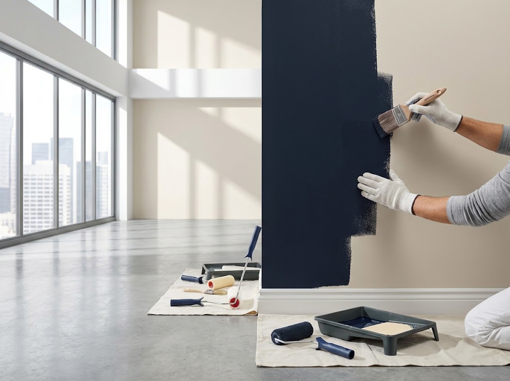 peinture de surfaces intérieures — Peinture Décoration à Nothomb